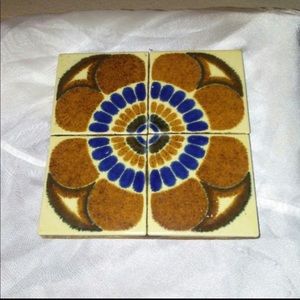 Mid Century Handmade Tile Trivet